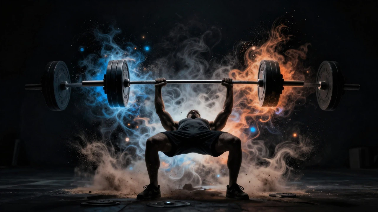 Artistic silhouette of a lifter representing progressive strength gains