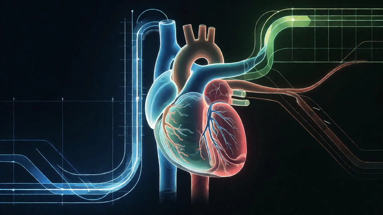 Conceptual visualization of heart health and exercise volume